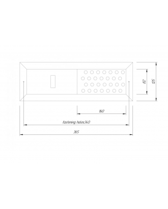 Udluftningslås Ny termotræ 365x125mm SAUNABYGNING