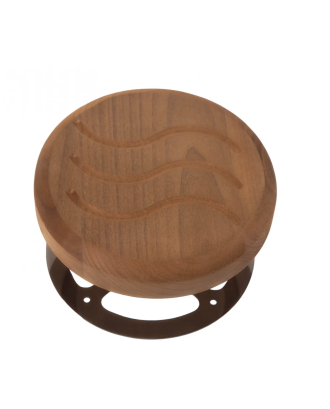 Ventilationsjalousi d100 thermowood, base i rustfrit stål SAUNABYGNING