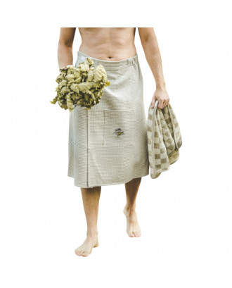 Saunaforklæde til mænd - 75x145cm SAUNA TILBEHØR
