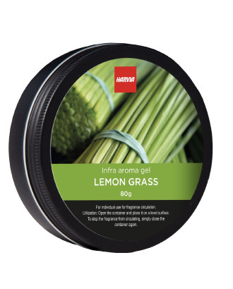 Infrarød Sauna Duft - Parfumeret Gel Dåse Harvia, Citrongræs, 80 g SAUNAAROMETER OG KROPSPLEJE