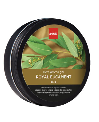 Infrarød Sauna Duft - Parfumeret Gel Dåse Harvia, Royal Eucament, 80 g SAUNAAROMETER OG KROPSPLEJE