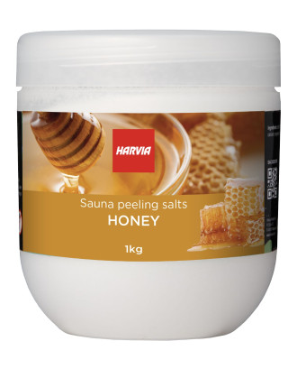 Sauna peelingsalt HARVIA, honning, 1 kg SAUNAAROMETER OG KROPSPLEJE