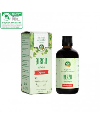 Organisk botanisk ekstrakt til bade BIRCH Leaf + Bud, 100 ml