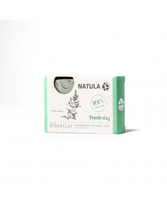 NATULA Solid Face and Body Cleanser med Opoka Rock og Mint 100g SAUNAAROMETER OG KROPSPLEJE