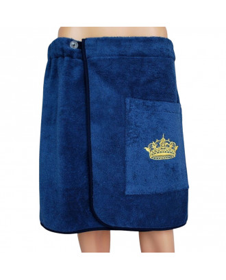 Broderet saunaforklæde til mænd L/XL SAUNA TILBEHØR