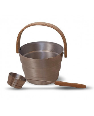 PYÖRRE Sæt - Spand 6 l og øseske 50 cm SAUNA TILBEHØR