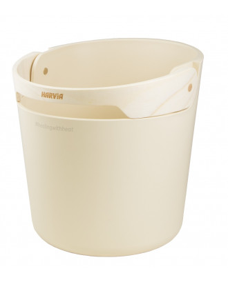 HARVIA Helmi Bucket SAC01003, 5l, Elfenben SAUNA TILBEHØR