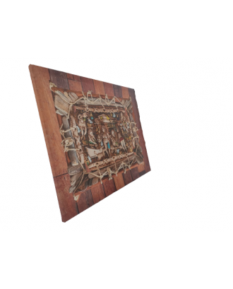 Sauna lærredstryk 90x70 cm, foto til lærred, vægdekoration, vægkunst på lærred, fotografitryk, fotolærred SAUNA / SPA ZONE MØBLER