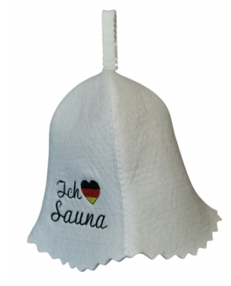 Sauna Hat- Ich Liebe Sauna, 100% uld SAUNA TILBEHØR