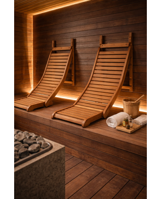Sauna ryglæn SAUFLEX, Thermo Aspen SAUNA TILBEHØR