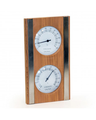 Termometer - Hygrometer Sauna Vertikal Sauflex Cedertræ