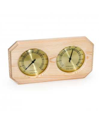Sauna -termometer - Hygrometer, vandret, Sauflex