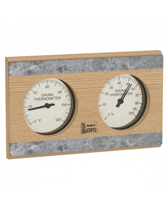 SAWO Sauna Termometer - Hygrometer 282 -THRD Cedertræ SAUNA TILBEHØR