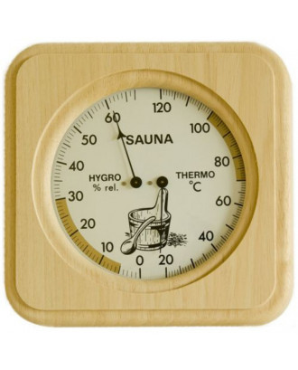 Analog sauna-termo-hygrometer med træramme Dostmann TFA 40.1007