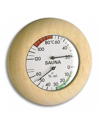 Analog sauna-termo-hygrometer med træramme Dostmann TFA 40.1028 SAUNA TILBEHØR