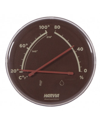 HARVIA HELMI termometer - hygrometer, chokoladebrun, SAC01008