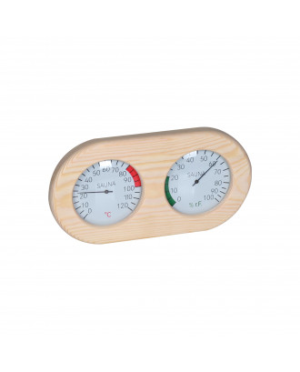 SAUFLEX BOX TYPE RUNDET TERMO - HYGROMETER V-T029 Sauna termometre og hygrometre