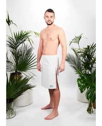 100% naturlig sauna outfit, herrekilt, hvid SAUNA TILBEHØR
