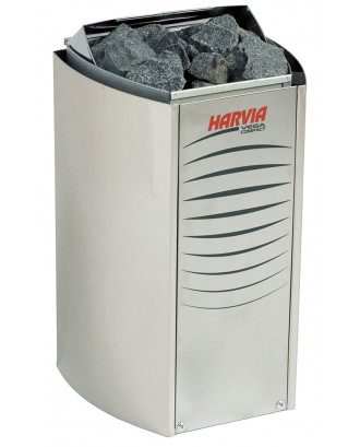 Elektrisk saunavarmer Harvia Vega Compact BC23E, 2,3kW, stål, uden styreenhed
