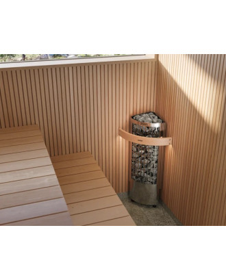 Elektrisk saunaovn Harvia Cilindro Corner XE, 6,8 kW, med Xenio-styringsenhed ELEKTRISKE SAUNAVARMER