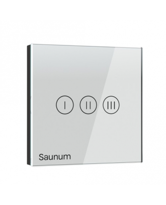 Betjeningsenhed til Saunum Base indeklimaanlæg, hvid