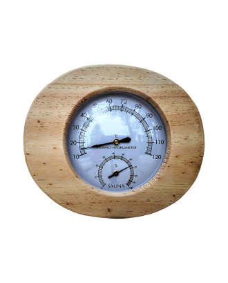 Sauna termohygrometer oval