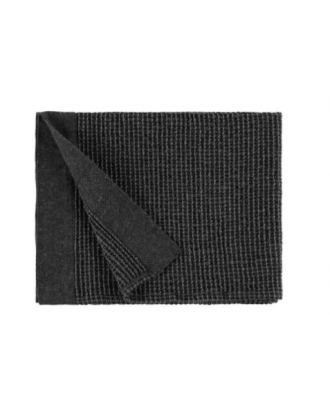 Rento Kenno Håndklæde sort/grå 90x180 cm