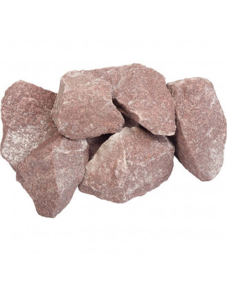 Sauna Stones Raspberry Quartzite, 20 kg, 10-15cm