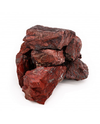 Saunasten SAUFLEX - Rød Jaspis, 15 kg, 10-15 cm, Knust SAUNA STEN