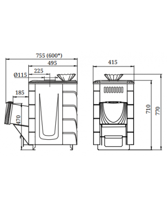 Sauna komfur TMF Geyzer Mini 2016 Inox SSDG CSB antracit (35101) TMF saunaovne