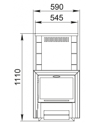 Saunaovn TMF Hekla Inox Illuminator antracit, skær i rustfrit stål, stor skærm (41500) TMF saunaovne