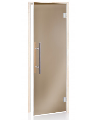 Sauna Door Ad LUX, Aspen, Grå 90x190cm