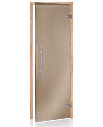 Sauna Door Ad Premium Light, Alder, Bronze 80x200cm SAUNA DØRE
