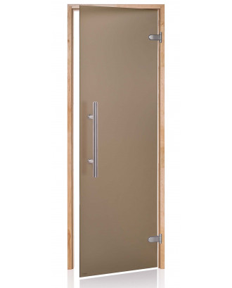 Sauna Door Ad Premium Light, Alder, Bronze Matte 80x200cm SAUNA DØRE