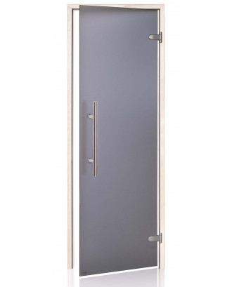 Sauna Door Ad Premium Light, Aspen, Grey Matte 80x200cm SAUNA DØRE