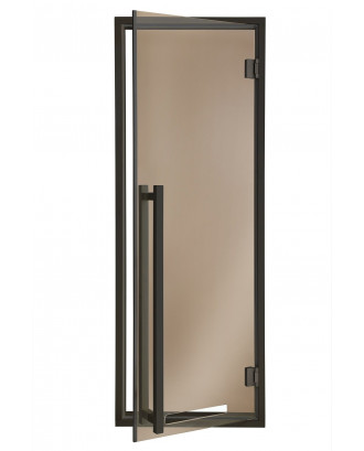 Sauna dørreklame Moderne, Asp, Bronze 70x200cm SAUNA DØRE