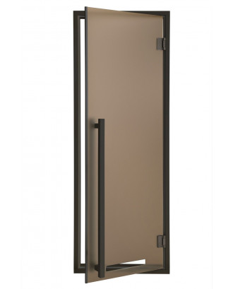 Sauna dørreklame Moderne, Aspen, Bronze Mat 70x190cm SAUNA DØRE