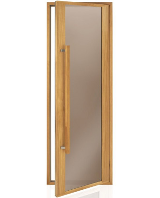 Saunadør til Etna, Thermo Aspen, Bronze Mat 90x210cm SAUNA DØRE