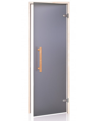 Sauna Door Ad Natural, Aspen, Grå Matt, 80x190cm