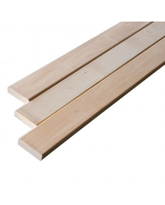 LINDEN BÆNK I TRÆ 24x90mm 1000-2400mm EN SORTERING SAUNA TRÆ