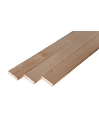 LINDEBÆNK I TRÆ 24x90mm 1000-2400mm AB SORT SAUNA TRÆ