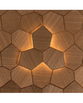 Dekorativt element Royal Thermo, Abachi, LED SAUNA OG HAMAM BELYSNING