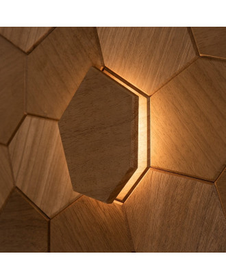 Dekorativt element Royal Thermo, Abachi, LED SAUNA OG HAMAM BELYSNING