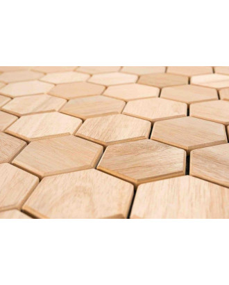 Dekorative træpaneler Hexa S Light, Abachi SAUNA TRÆ