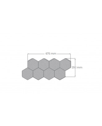 Dekorative træpaneler Hexa XL Thermo, Abachi SAUNA TRÆ