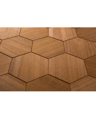 Dekorative træpaneler Hexa XL Thermo, Abachi SAUNA TRÆ