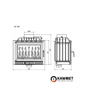 Pejseindsats KAWMET W13 11,5 kW EKO PESE