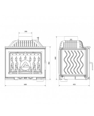 Pejseindsats KAWMET W17 12,3kw ECO PESE