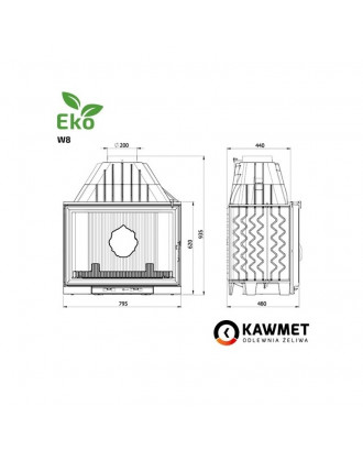 Pejseindsats KAWMET W16 13,5 kW PESE